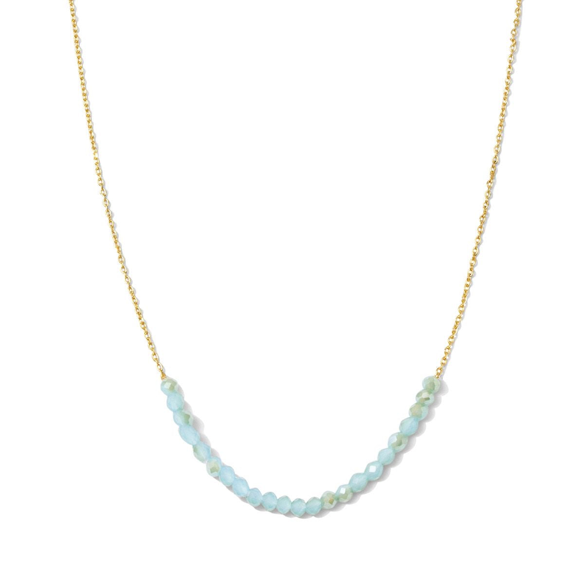 Delicate Necklace | Aqua & Gold