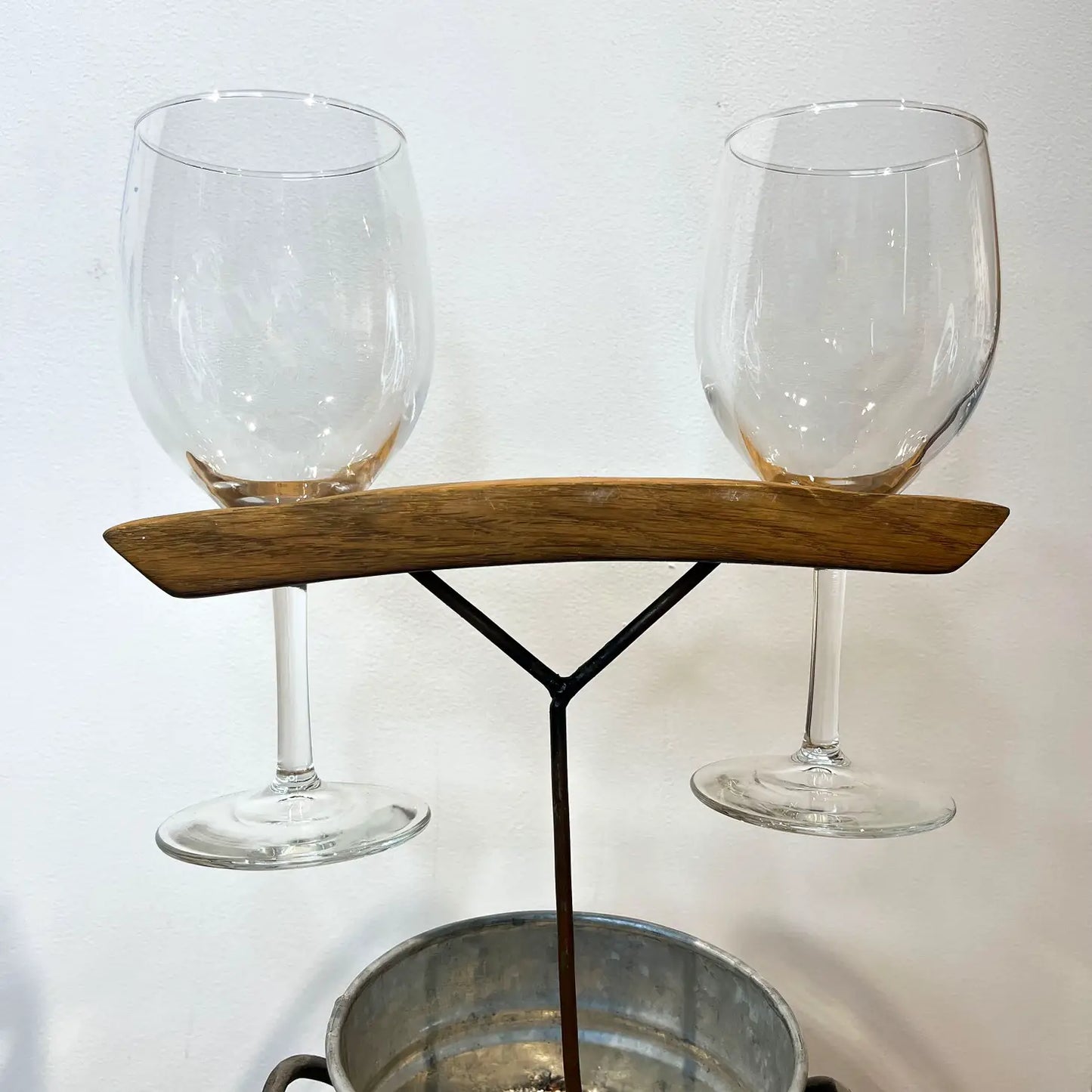Yard Stake Wine Glass Holder