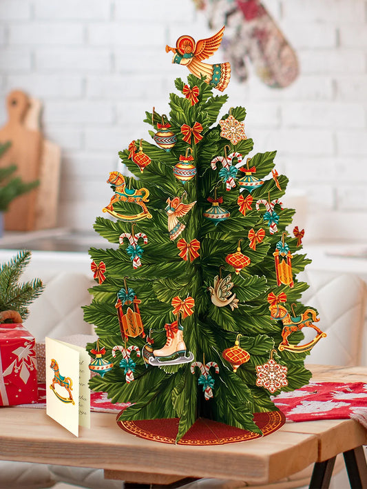 3-D Christmas Tree with Ornaments